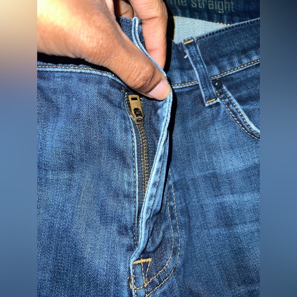 7 for All Mankind Lux Performance The Straight Men's Blue Jeans size 36 - Picture 4 of 11